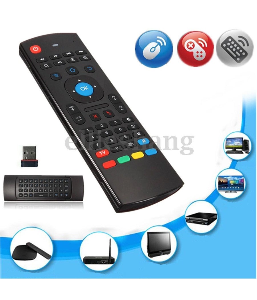 Trade Shop - Mouse E Tastiera Telecomando Per Android Tv Box Mx 3 U5e7 2.4ghz Senza Fili - - 7