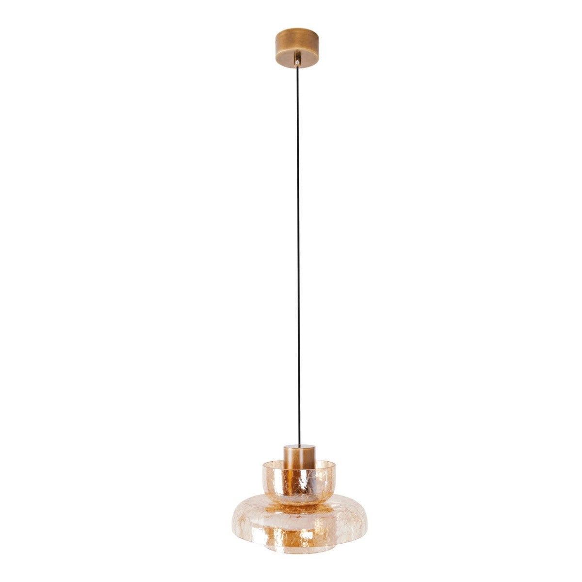 Lampa wisząca Signature bursztynowy LED 8W 3000K 800lm dekoracyjna wym: 215 x 22 x 22 cm metal Maxlight