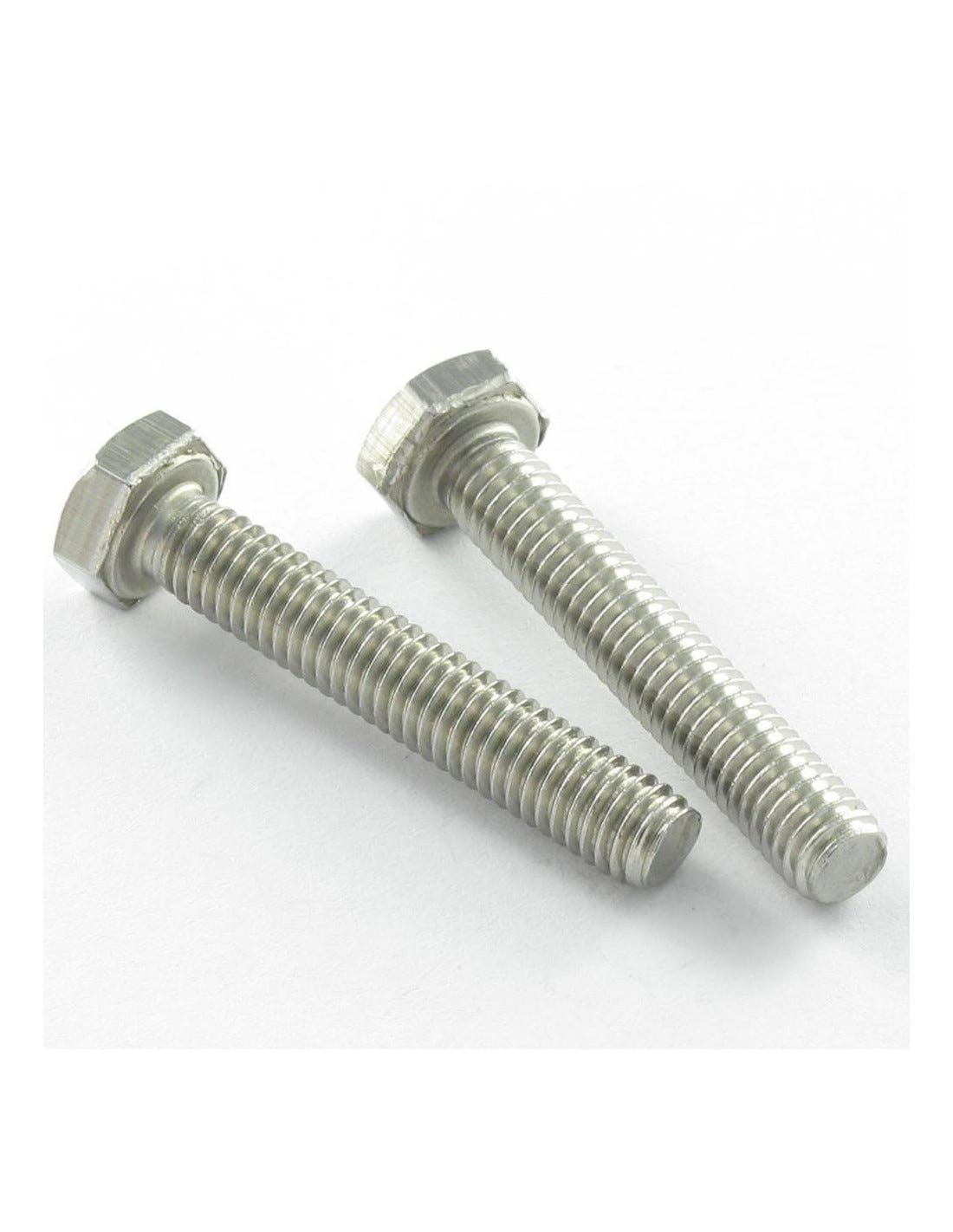 Filet Vis Vis métaux Tête hexagonale TH Inox A2 M12X150 Filetage total-30 pièces ...