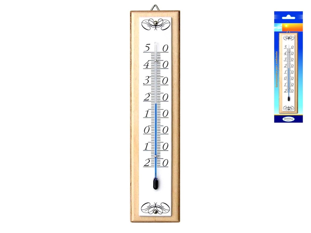 Termometro Digitale LCD Interno/Esterno Max/Min Impermeabile Per Giardino E Serra - Bianco 13x8x3cm