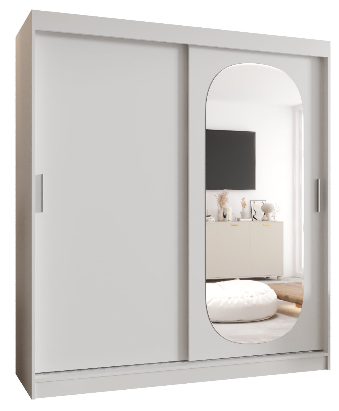 Szafa przesuwna garderoba ROYAL 150 x 62 x 200 cm Biały