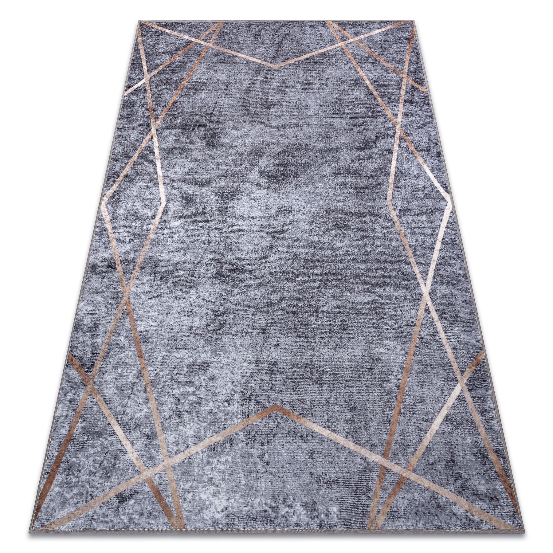 Dywan do prania MIRO 51233.809 Geometryczny antypoślizgowy - szary 200x290 cm
