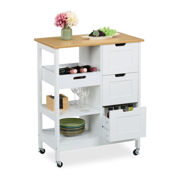 Northio Carro De Cocina Con Superficie De Trabajo , Leroy Merlin