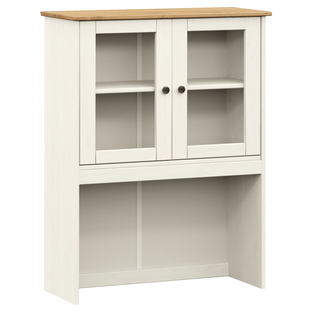 Dessus de commode VIGO blanc 78x30x100 cm bois massif de pin vidaXL - 2