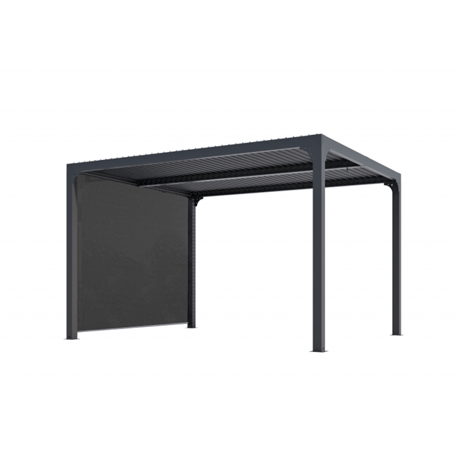 Tenda Accessoria Foresta Color Grigio per Pergola Bioclimatica con Binario per Lato da 2,40m PER2430BI