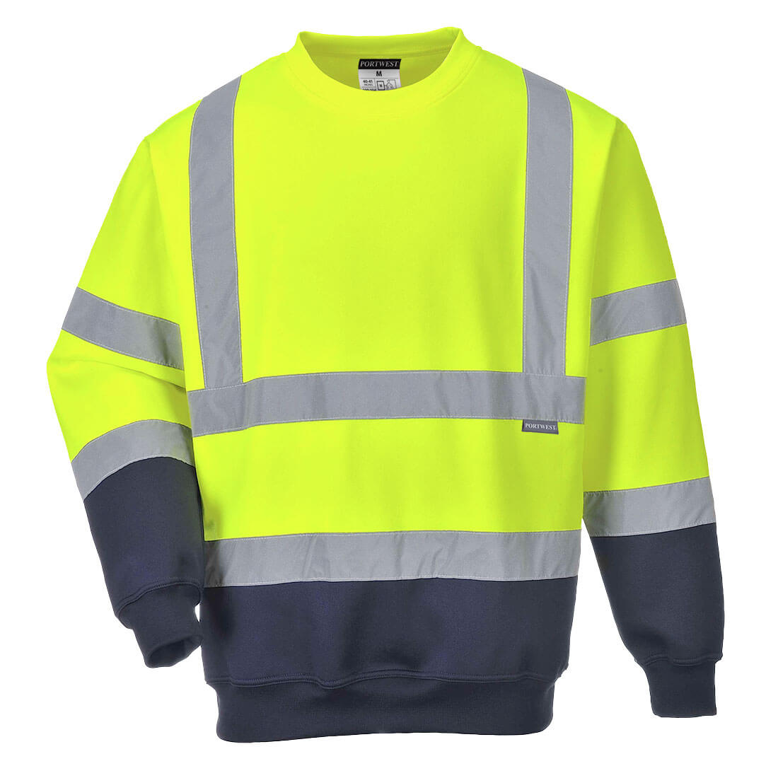 Sweat shirt Haute Visibilité Portwest Bicolore HiVis Jaune / Marine 3XL - 3