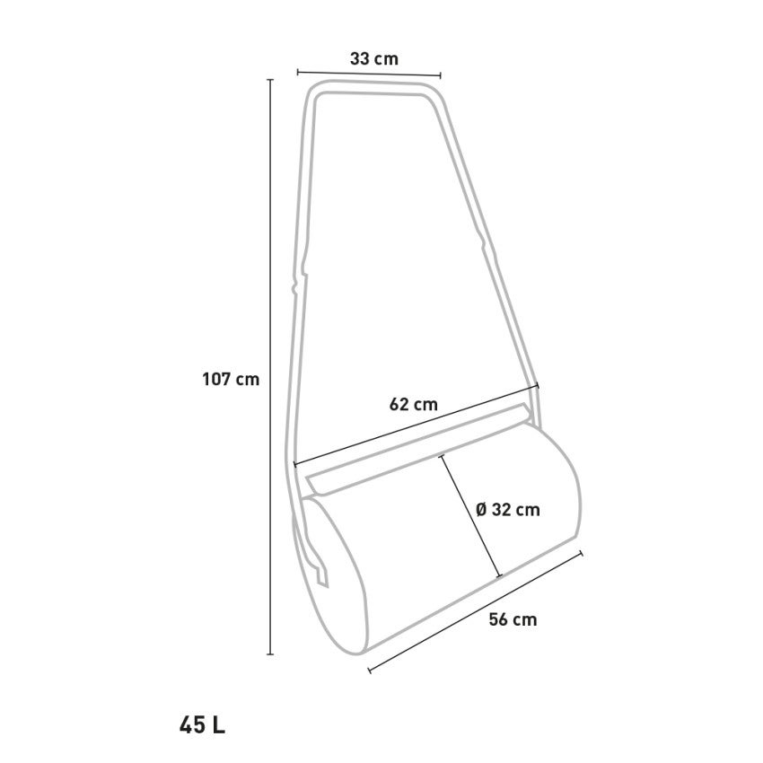 Rullo per prato giardino in acciaio 45 litri sabbia acqua Grassy - 6