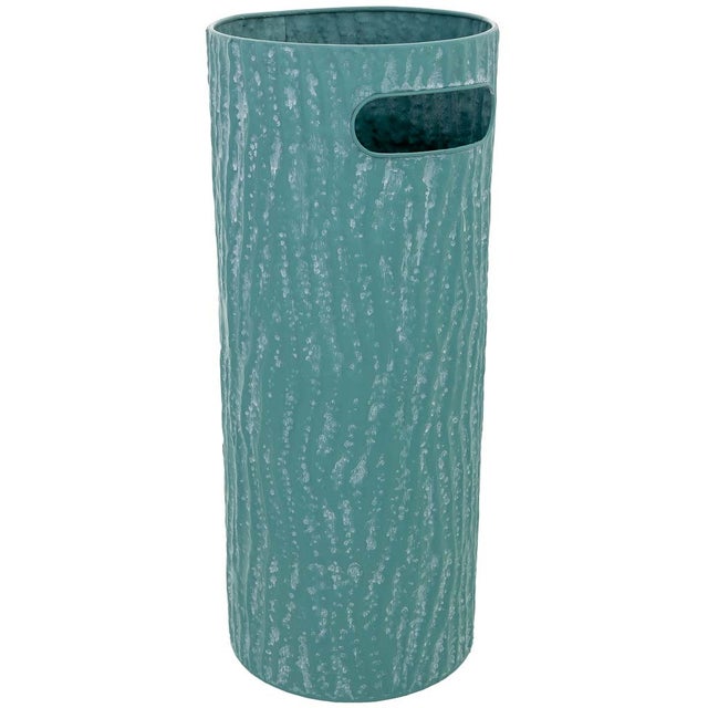 Porte-parapluie en métal bleu 20,5 x 20,5 x 50 cm (hauteur)