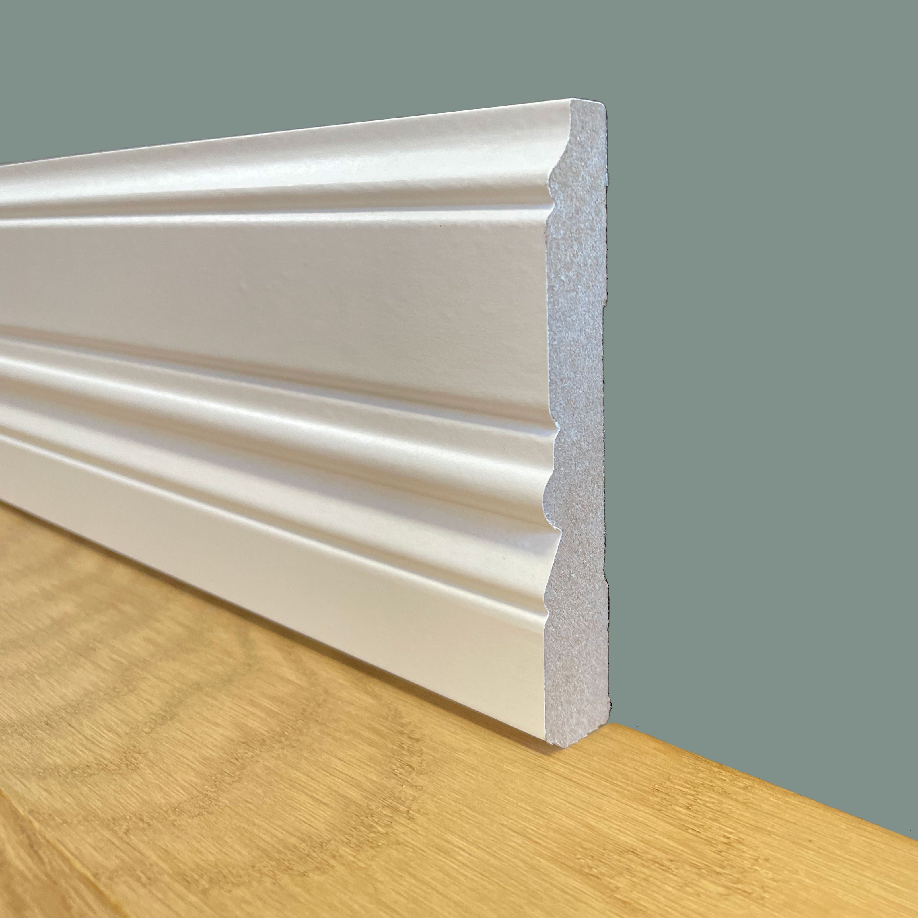 Battiscopa In MDF Bianco 120x15 Mm - Fibra Di Legno Compatto, 57.6 Ml, Facile Da Installare - Foto 10