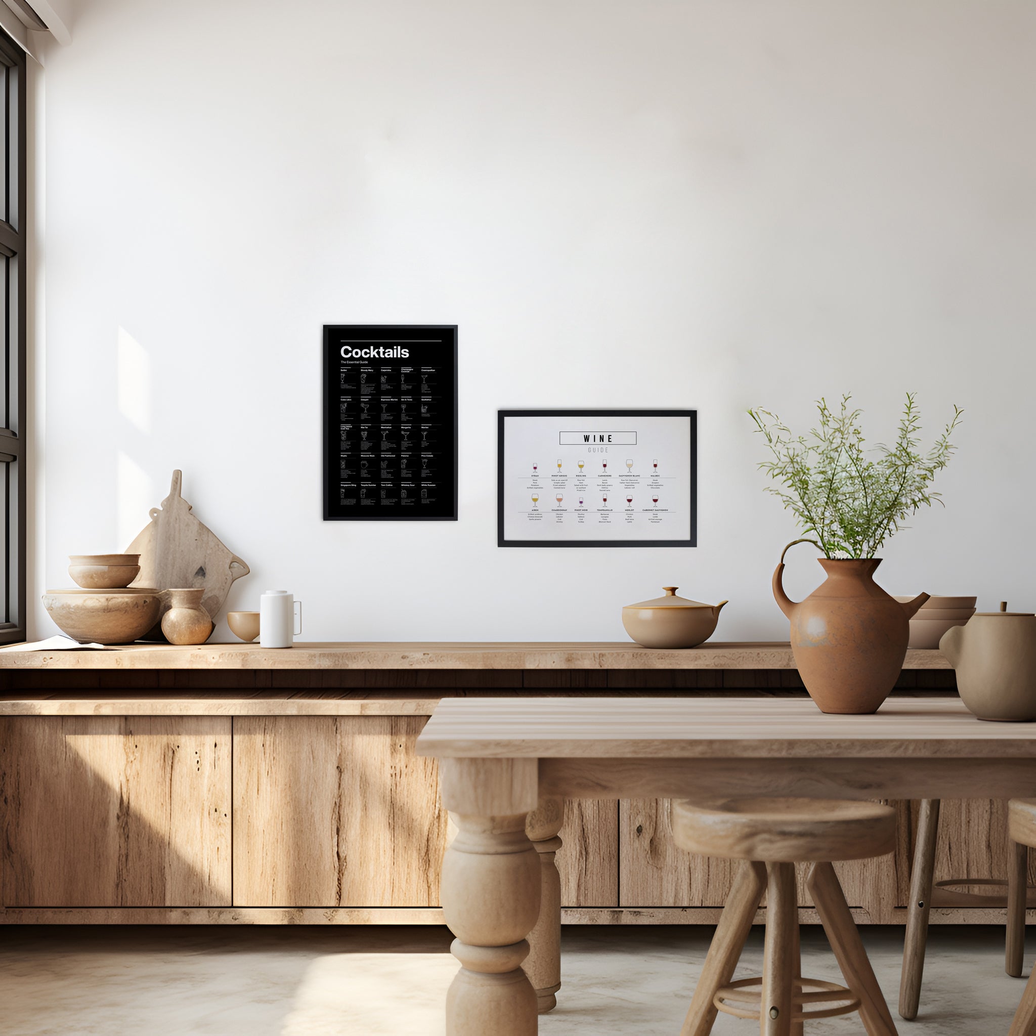 Cadre avec cadre noir 40x30 Guide des vins - 4