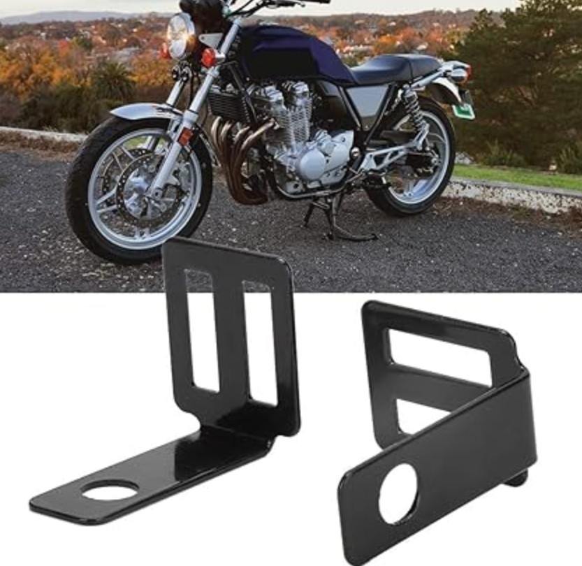 Kit Adattatori Per Frecce Moto SONICMOTO - 4 Pezzi In Plastica Nera Universali - 3