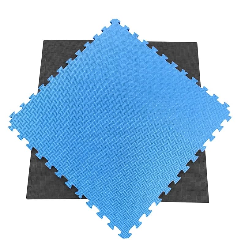 Artatami® Tatami Puzzle 1x1x20 mm Preto - Azul【1 Unidade】Artes Marciais. Caratê, Judô e Taekwondo, Borracha EVA. Antiderrapante. - 3