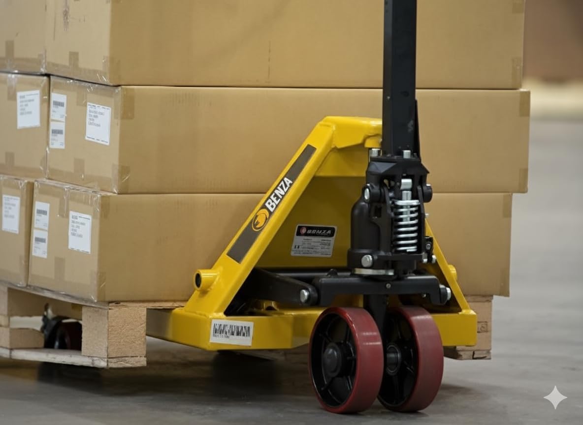Porta-paletes Benza BZ251150 Garfo longo, (Carga 2500 kg, Altura dos garfos 75 - 190 mm, Construção em aço) - 5