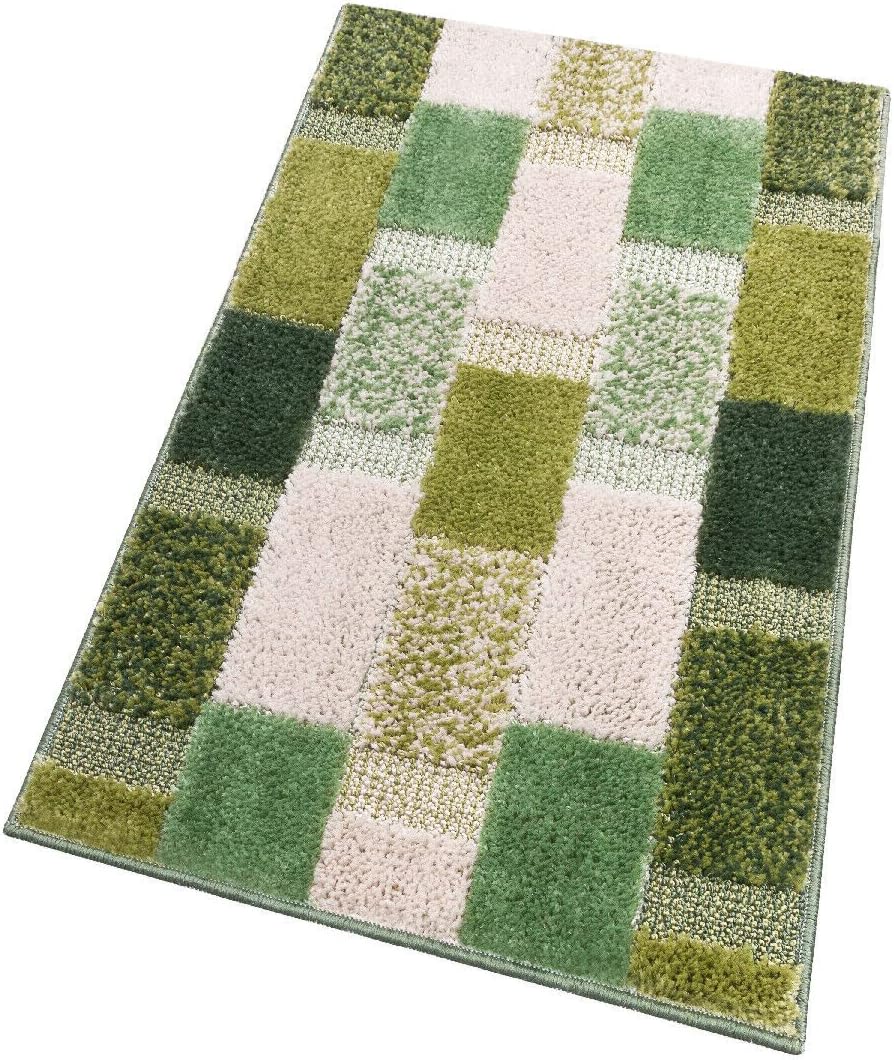 Miękka Antypoślizgowa Chłonna Mata łazienkowa 60x140 cm w Kolorze Zielona