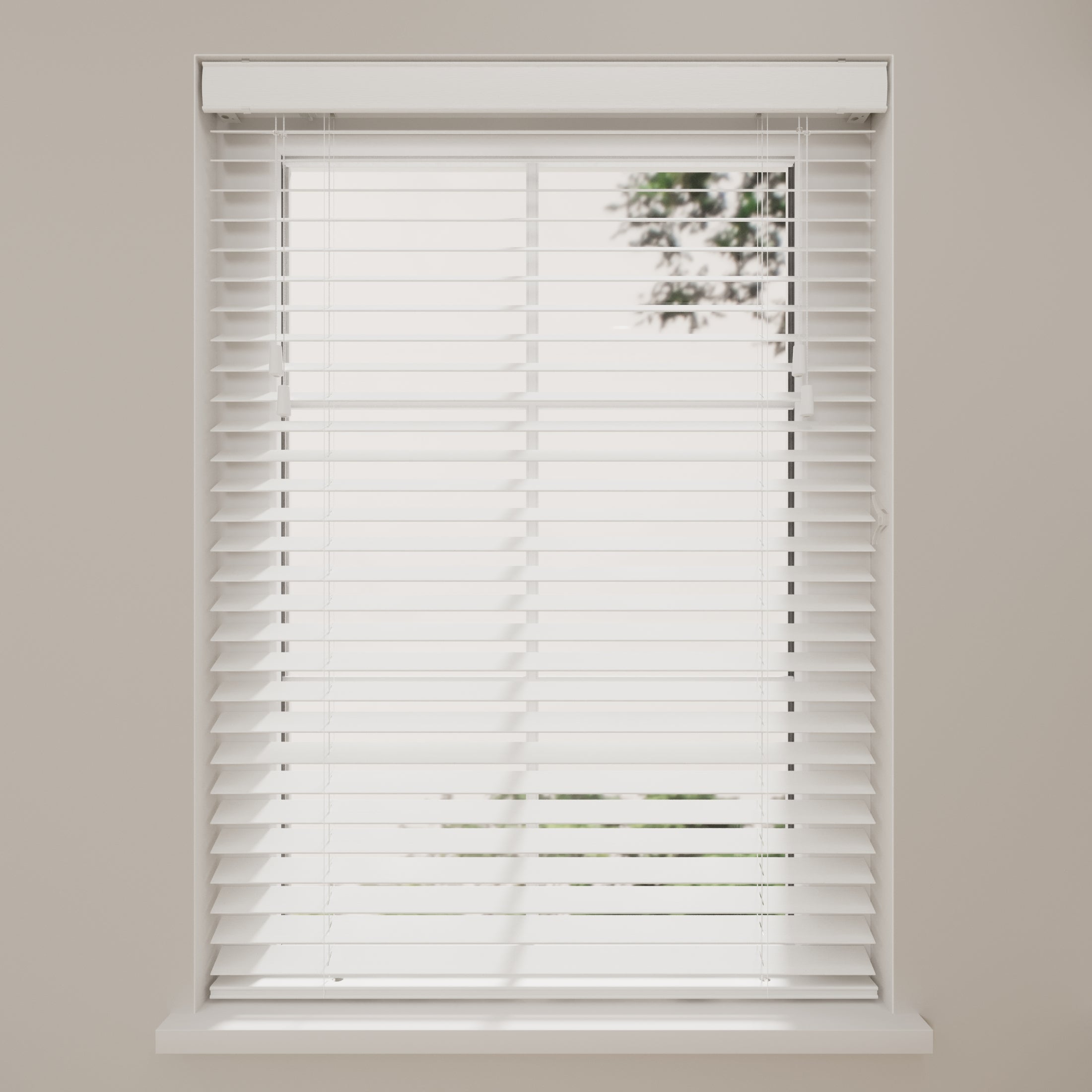 DTCH® Store Vénitien en Bois Essence 70 x 240 cm (LxH) - 50 mm - Blanc - Tailles de 50 à 250 cm de large - 2