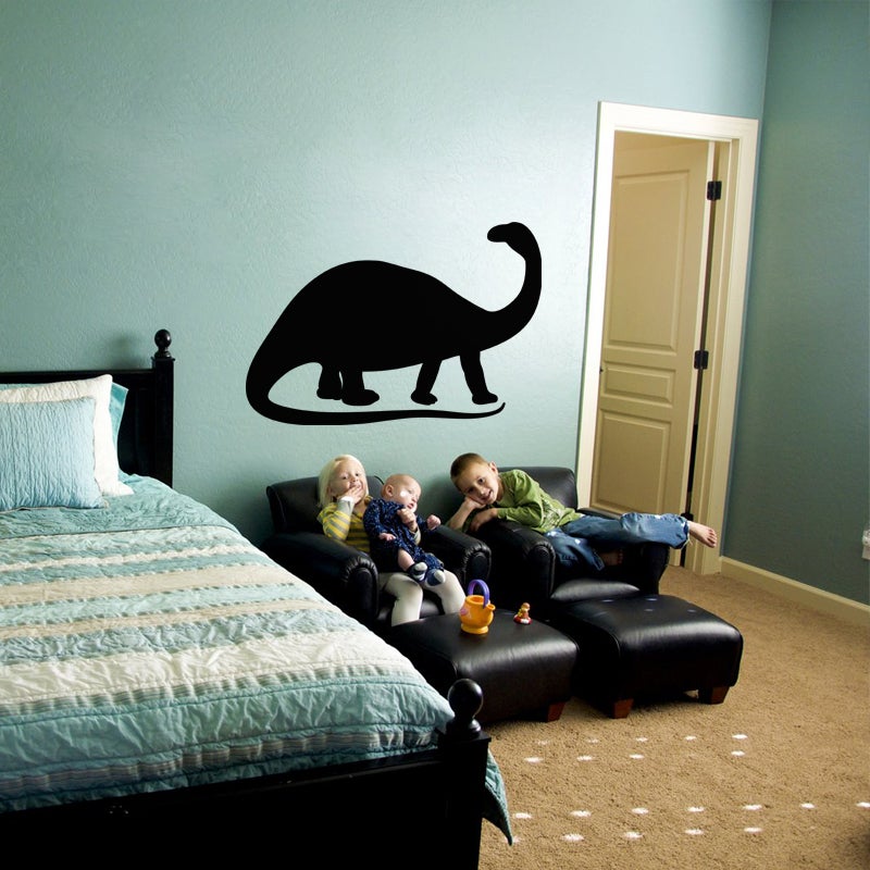 Adesivo ardesia Silhouette dinosauro - Sticker adesivo - adesivi murali - 55x80cm - 3
