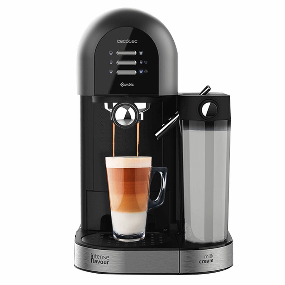 Cecotec Cafetera Express Cumbia Power Instant-Ccino 20 Chic 1,7 L 20 Bar 1470W Negro , Leroy Merlin