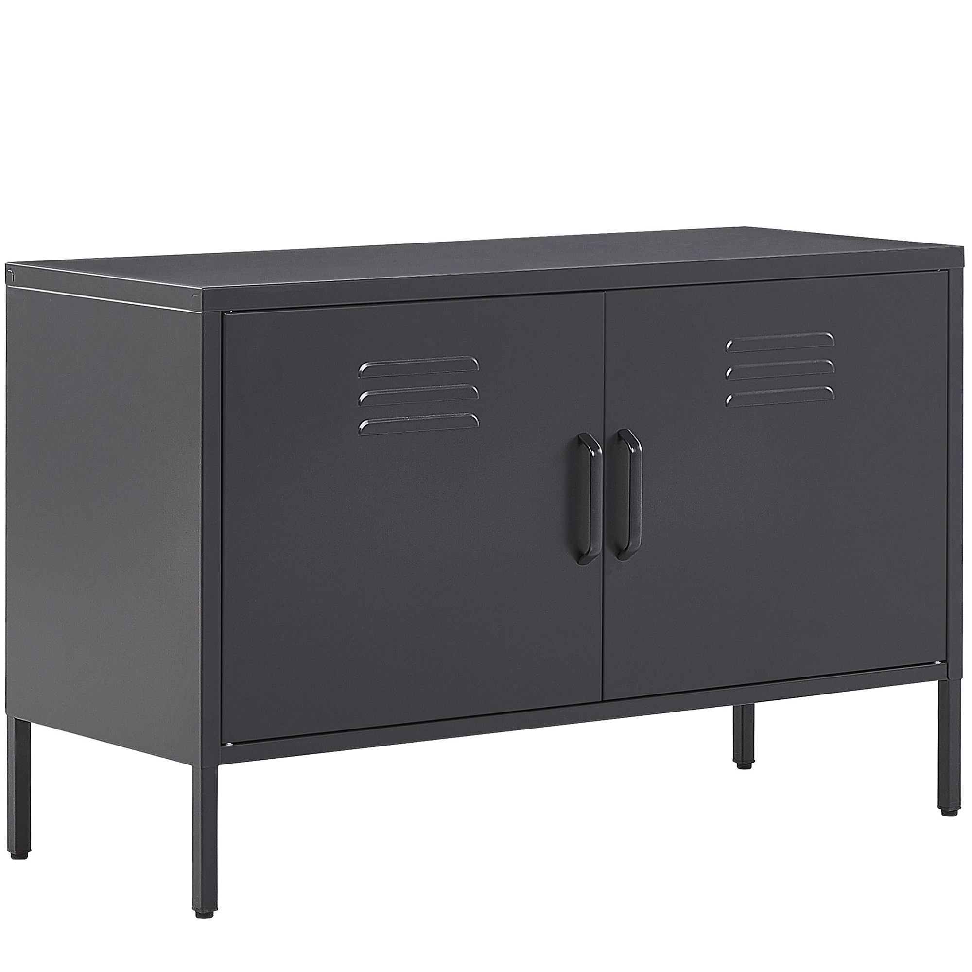 Beliani mueble de oficina uria metal negro