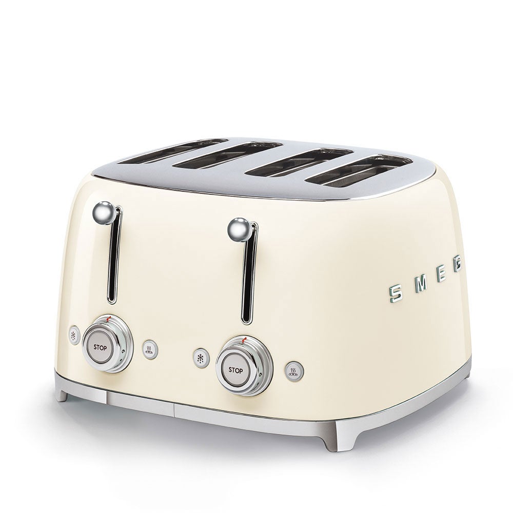 Toster SMEG TSF03CREU 4 kromki beżowy retro 6 poziomów opiekania