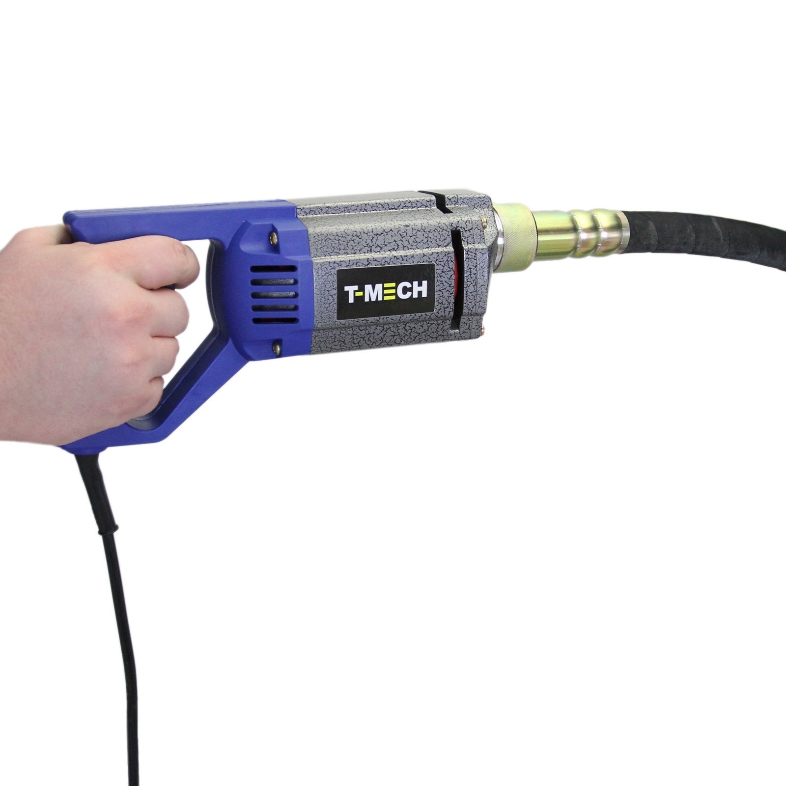 T-Mech - Vibreur à Béton Manuel Electrique de 1100W, Aiguille Vibrante 35mm Tuyau 2m, Vibrateur de Béton Haute - 4