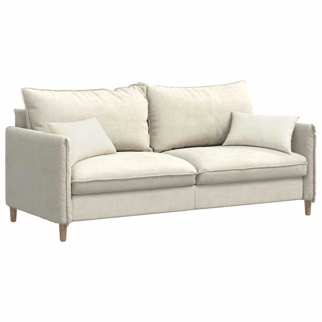 vidaXL Coussins de canapé 2 pcs Crème 50 x 30 cm - 3