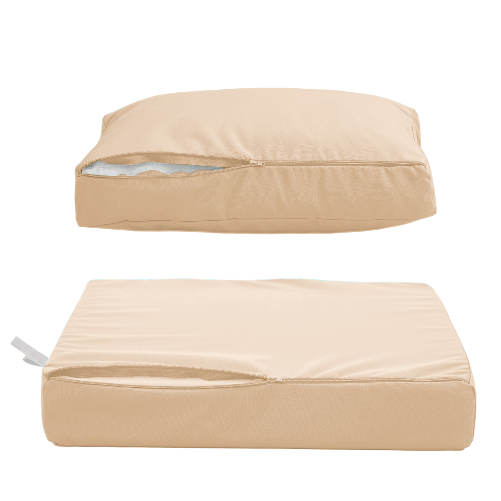 Coussins pour salon de jardin déhoussable 50x50cm Beige - 8