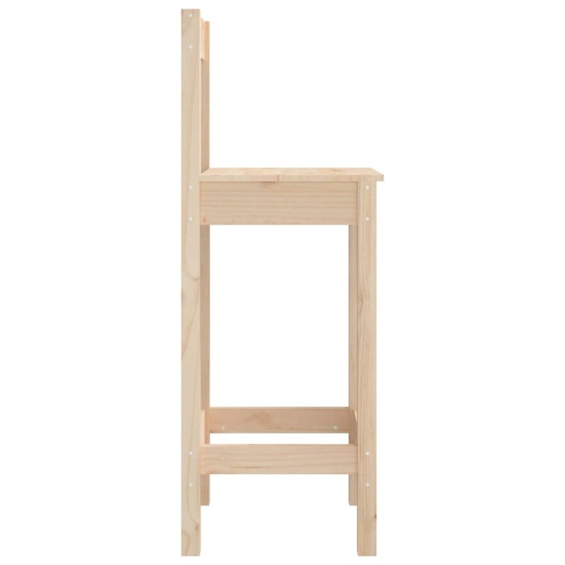 Chaises de bar lot de 2 40x41,5x112 cm bois de pin solide - 5