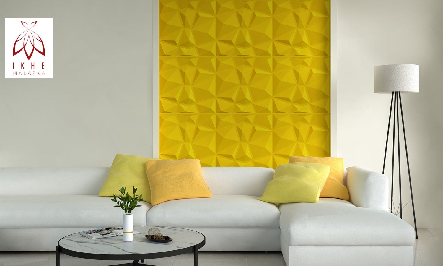 12 Plaques Murales 3D en PVC – 3 m² – Effet Diamant Yellow d – Panneaux Décoratifs pour Murs et Plafonds – Idéal Salle de Jeu / Intérieur - 8
