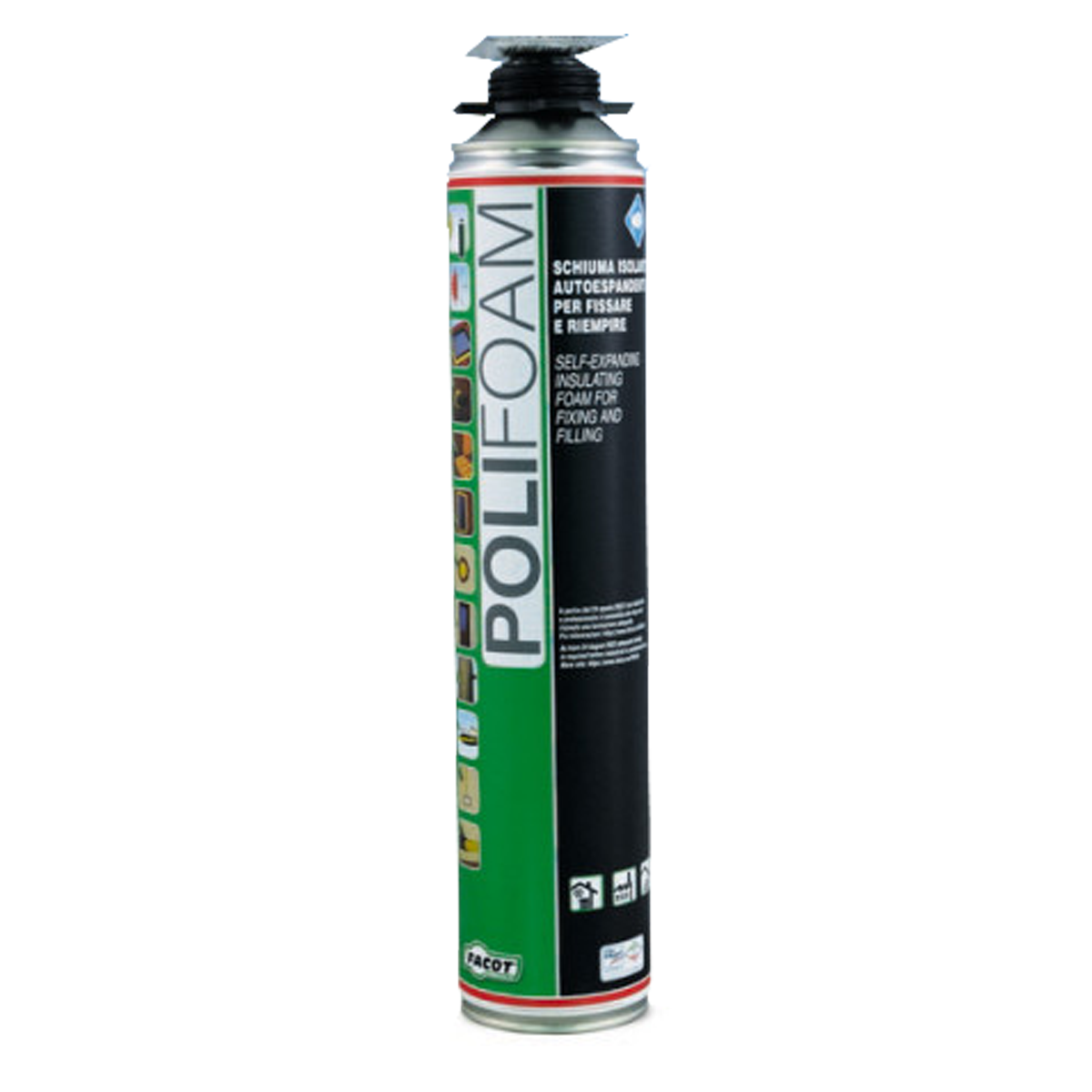 Spuma montaj Facot pentru pistol 750 ml POLIA750