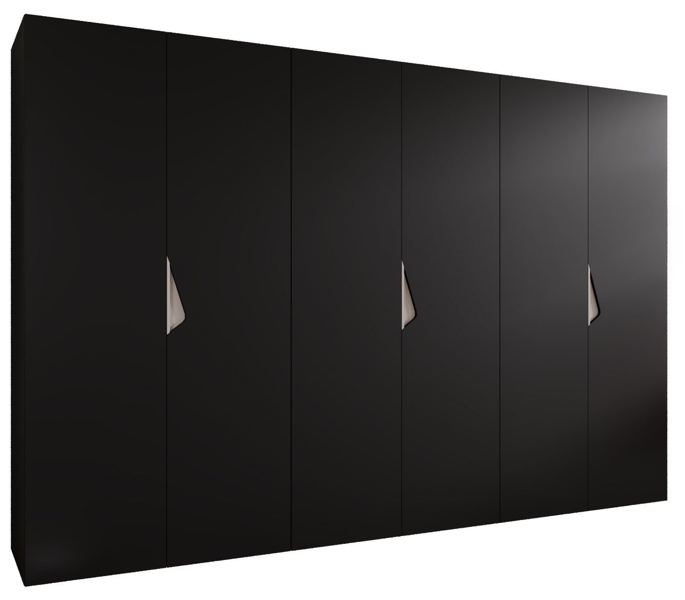 Szafa uchylna otwierana Sandi 1 300 (100x3) x 52 x 202 cm czarny + u. kaszmir