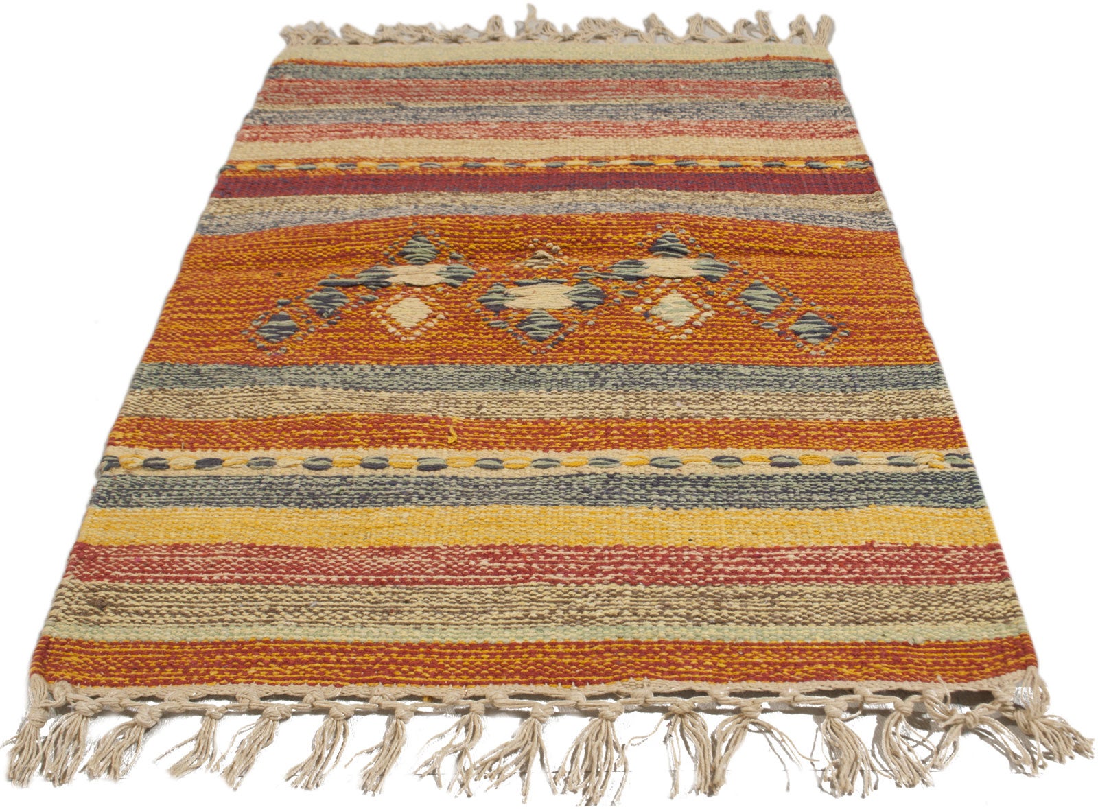 Galleria Farah1970 - CM 60x45 autentyczny oryginalny indyjski kilim idealny do
