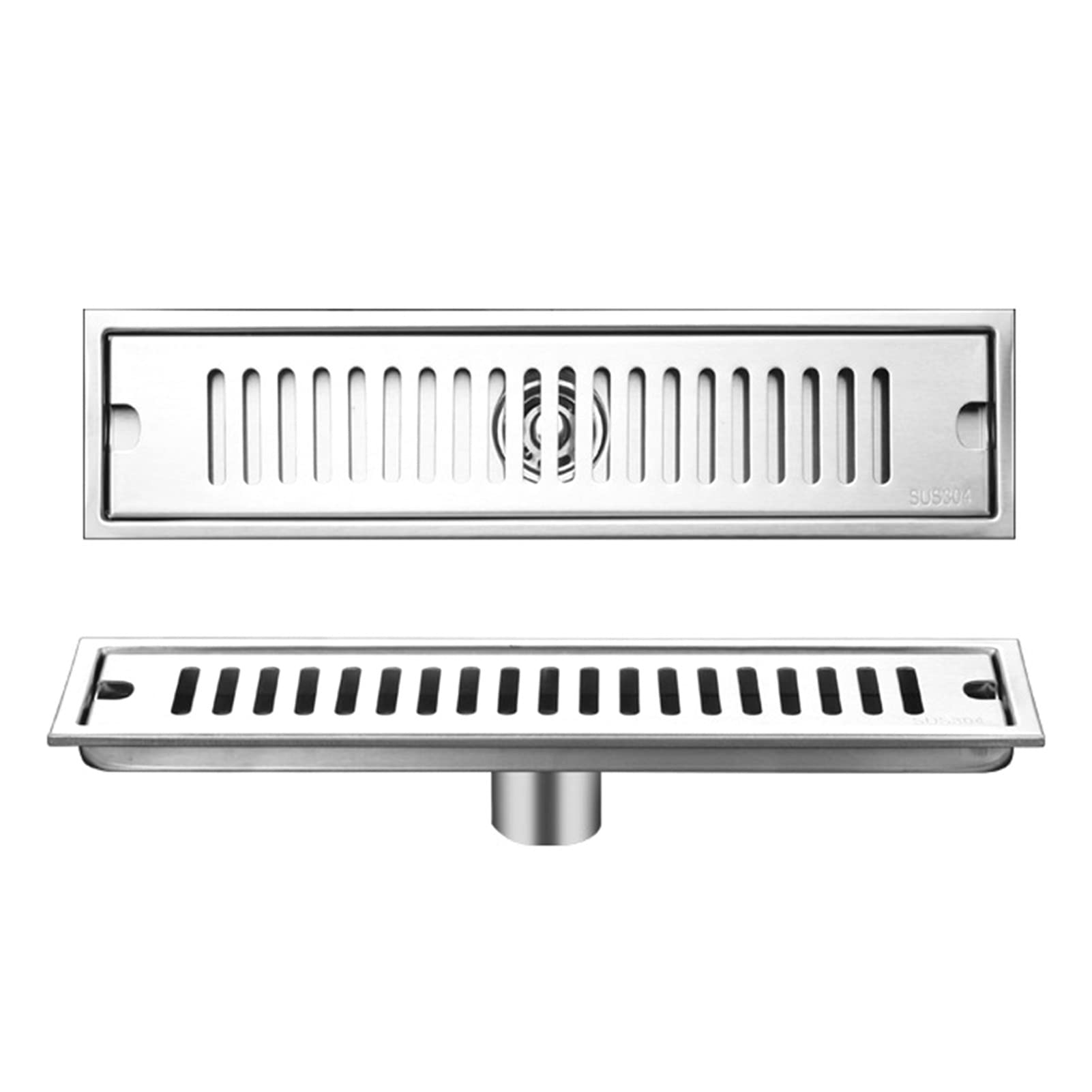 Paillasson Premium En Acier Inoxydable Heimwert Avec Cadre Amovible Et Tapis Caoutchouc - Idéal Extérieur