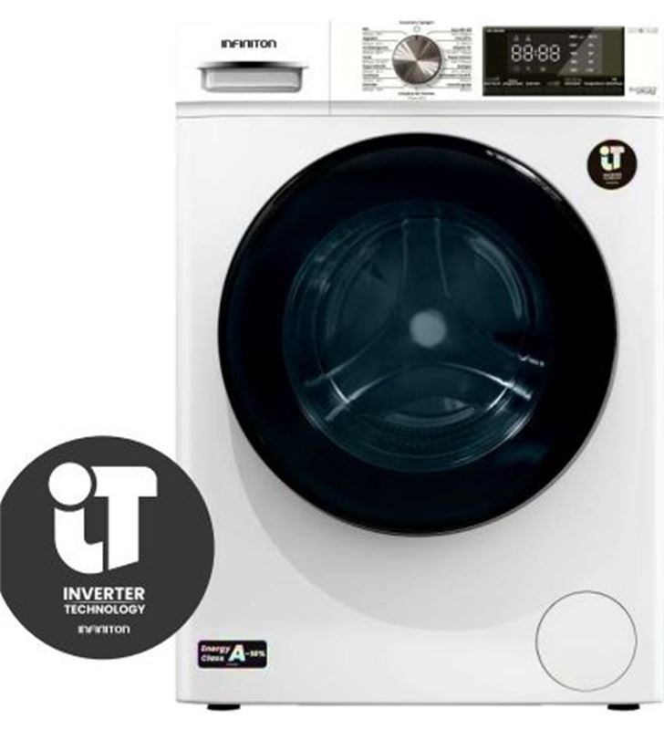 Infiniton Blanco Lavadora Wm-S84abn, 8 Kg, Carga Frontal, 1400 Rpm, Clase A - Imagen 3