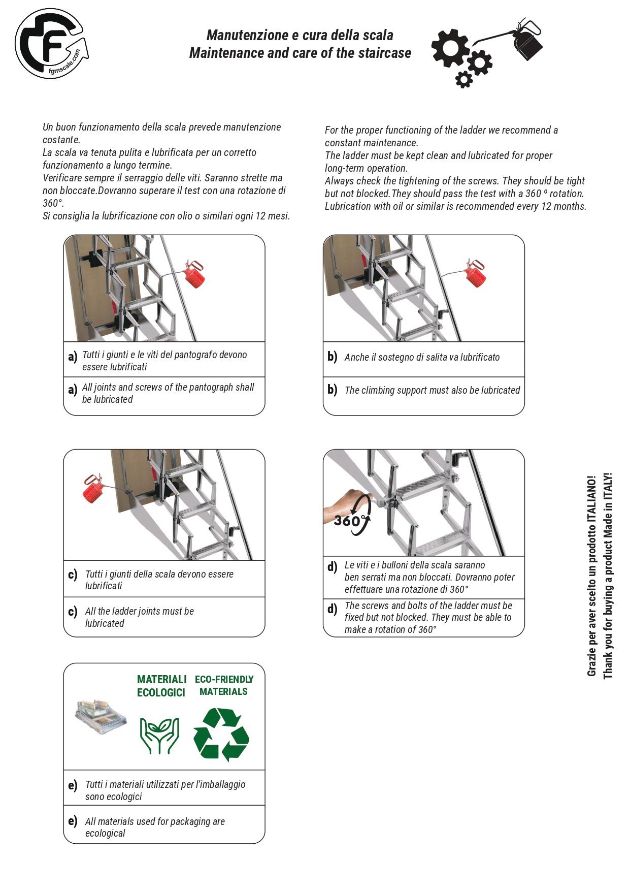 FGM SCALE - Échelle rétractable motorisée AutoAttic® Grenier | Étape côté 50 | Mesure 50x110 H=200-229 cm - 5