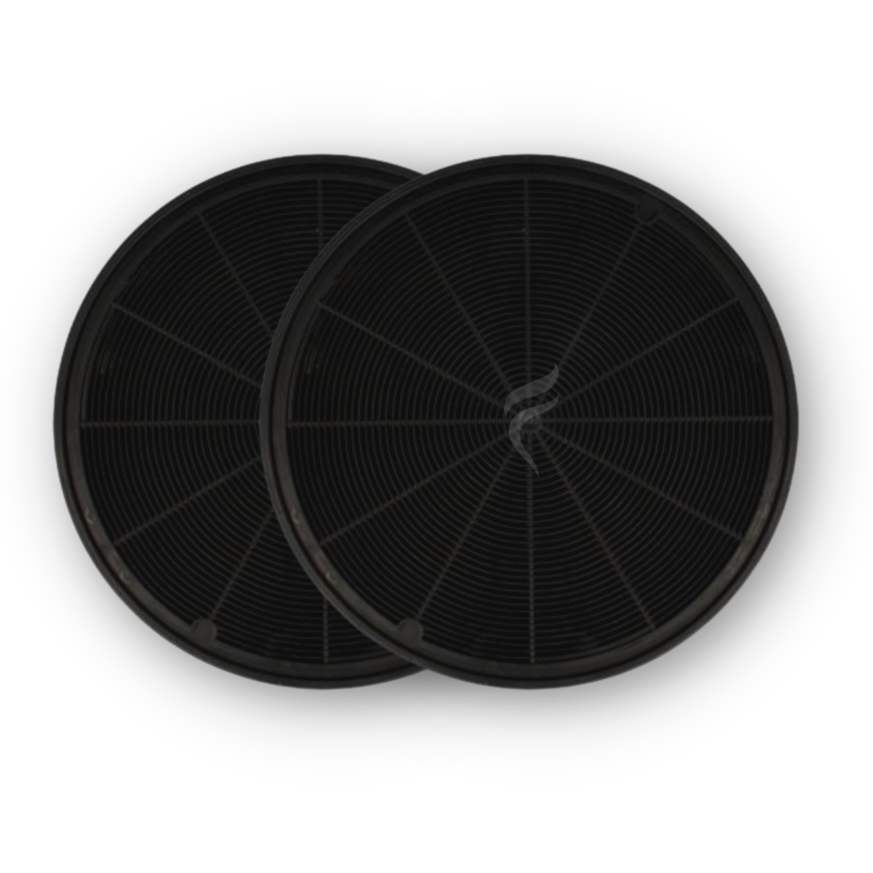 Lot De 2 Filtres à Charbon Actif Pour Hotte De Cuisine 142x49 Mm - Absorption Des Odeurs - Remplacement Facile - Noir