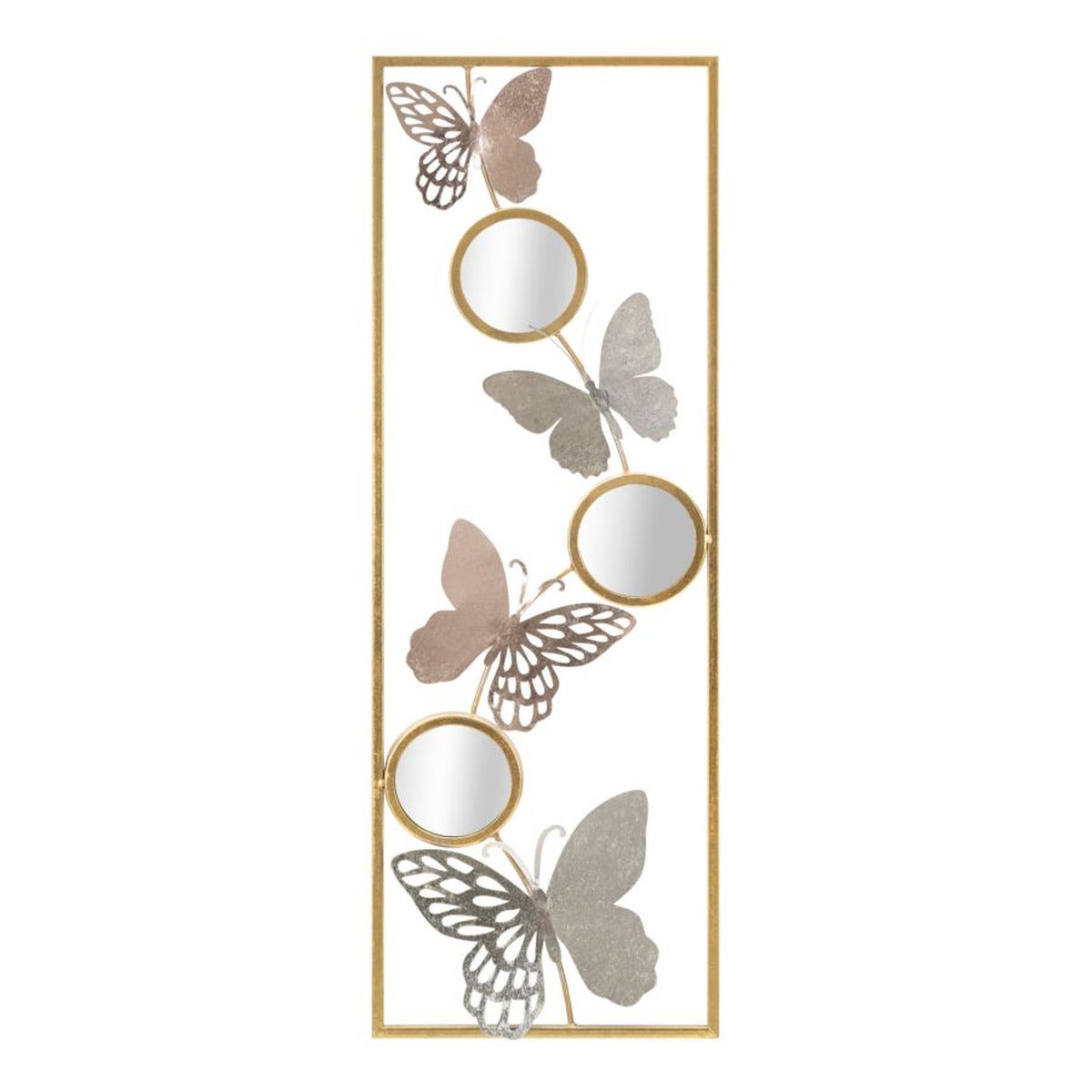 Metalowa Dekoracja 3D Motyl 6, Metal, Wielokolorowy, Seven Design