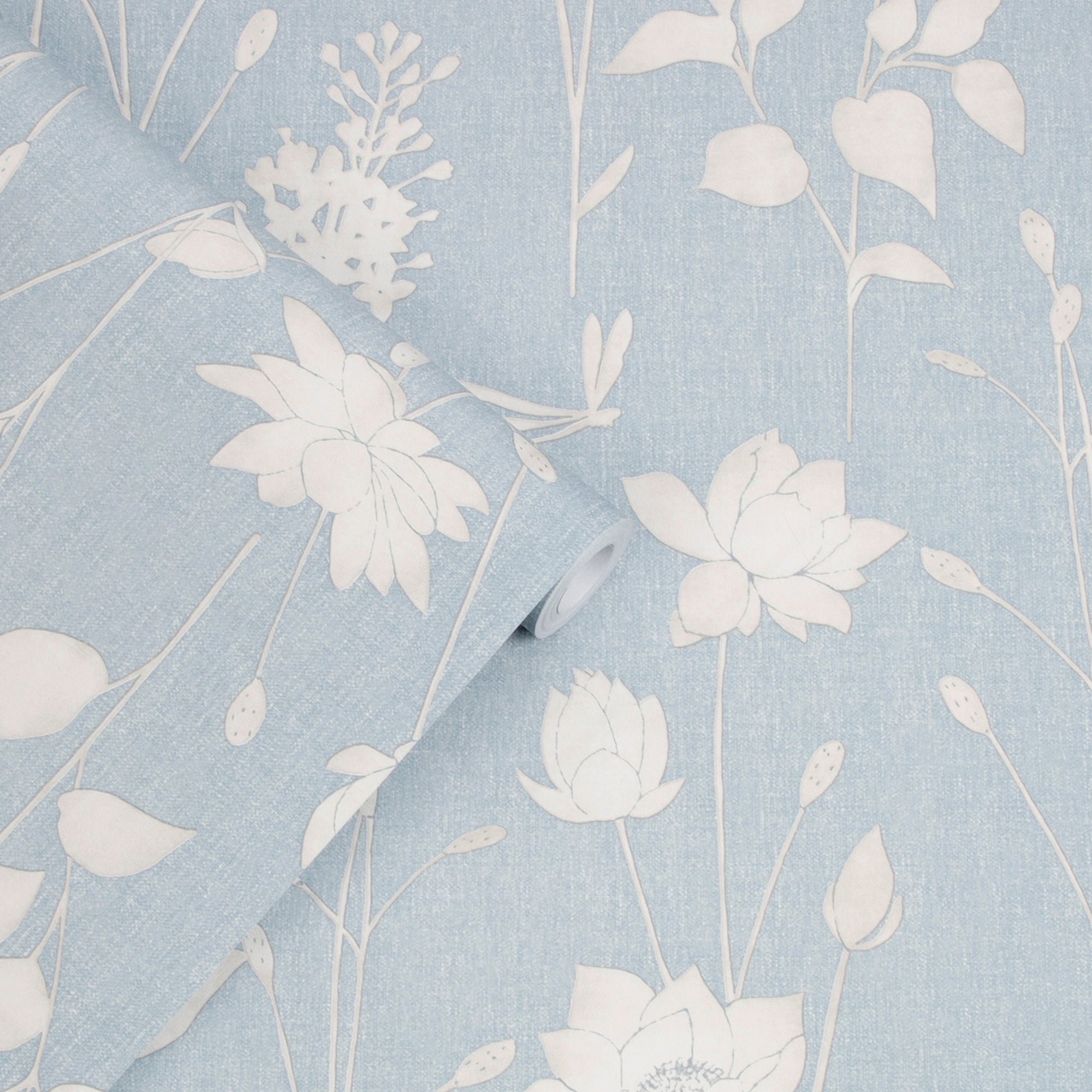 Laura Ashley Tapeta filzelinowa DRAGONFLY GARDEN 10 m x 52 cm