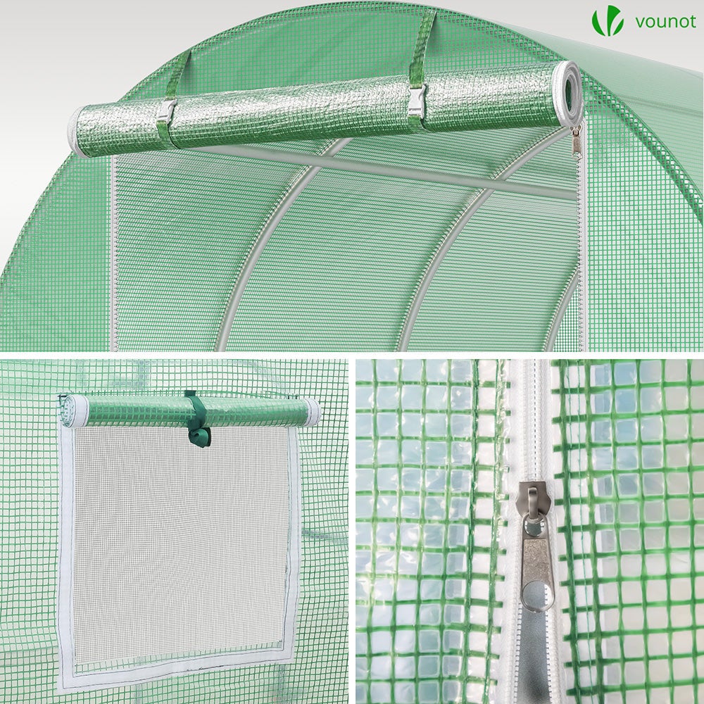 Serra da Giardino Tunnel, Serra per Orto, Piante Verde e Frutto, 3x3x2m 9m² - 6