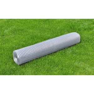 VOSS.farming Rete Metallica per Uccelli, voliere, Gabbie 10 m di Lunghezza, zincata, Altezza 100 cm - 25,4 x 25,4 x 1,05 mm