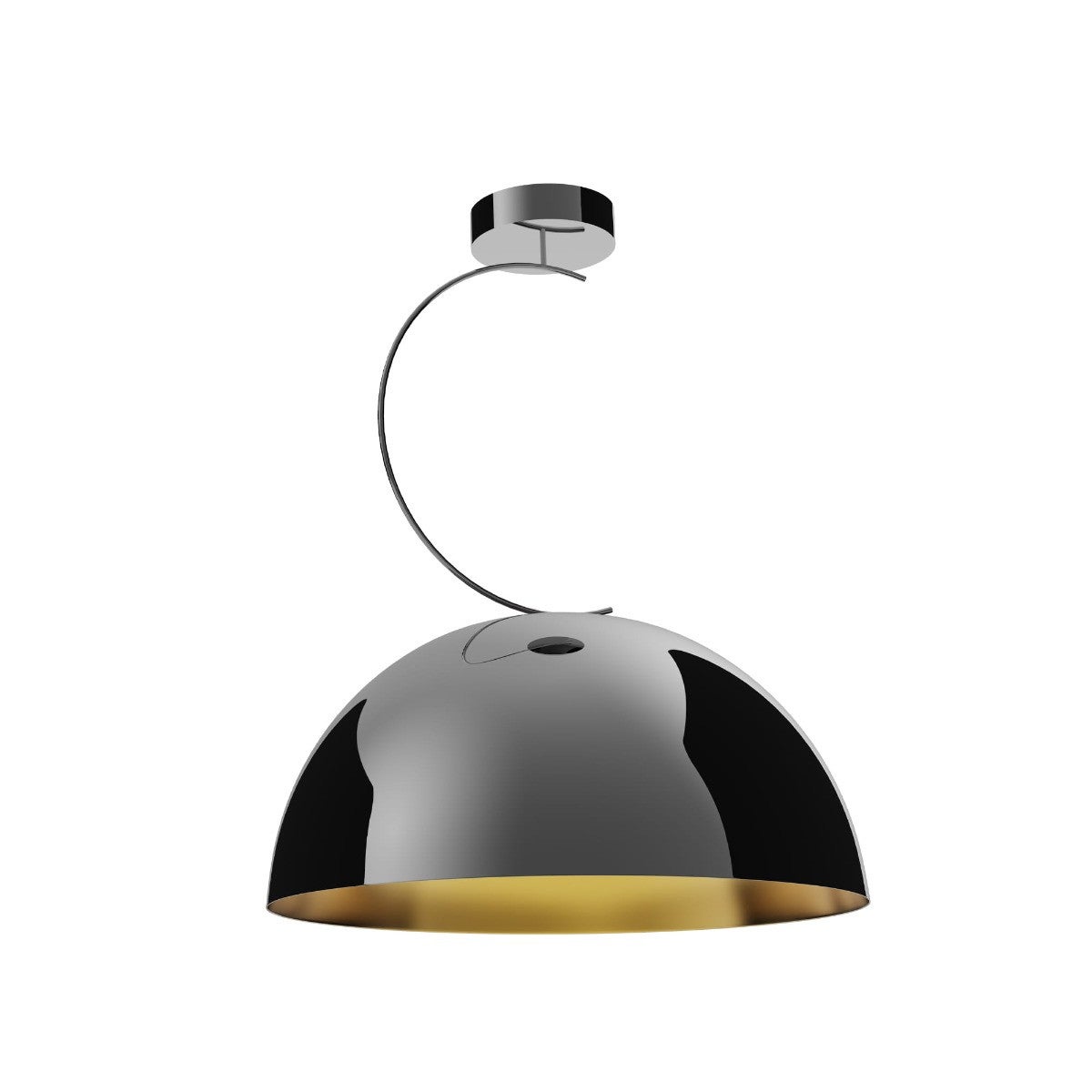 Lampa sufitowa wisząca Twenty czarna chromowana-złota 1xE27x40W dekoracyjna wym: 50 x 40 x 40 cm metal Maxlight