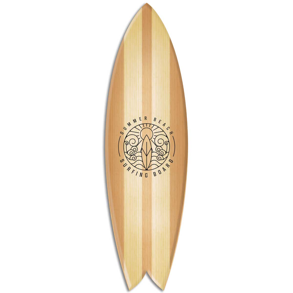 Planche de surf deco Beachwood - 40x140cm - 2