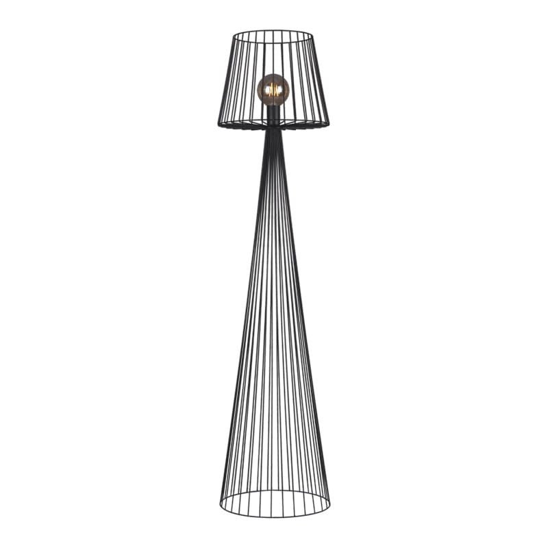 Lampa podłogowa stojąca Soul czarna 1xE27x60W wym: 148 x 36 x 36 cm metal Kaja