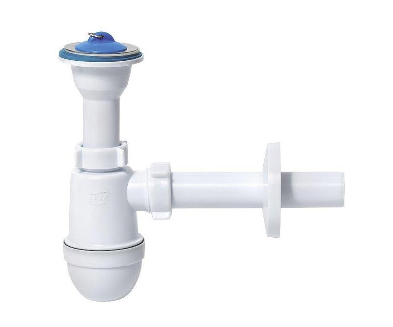 Syfon umywalkowy 5/4" z metalowym sitkiem, odpływ 32 mm