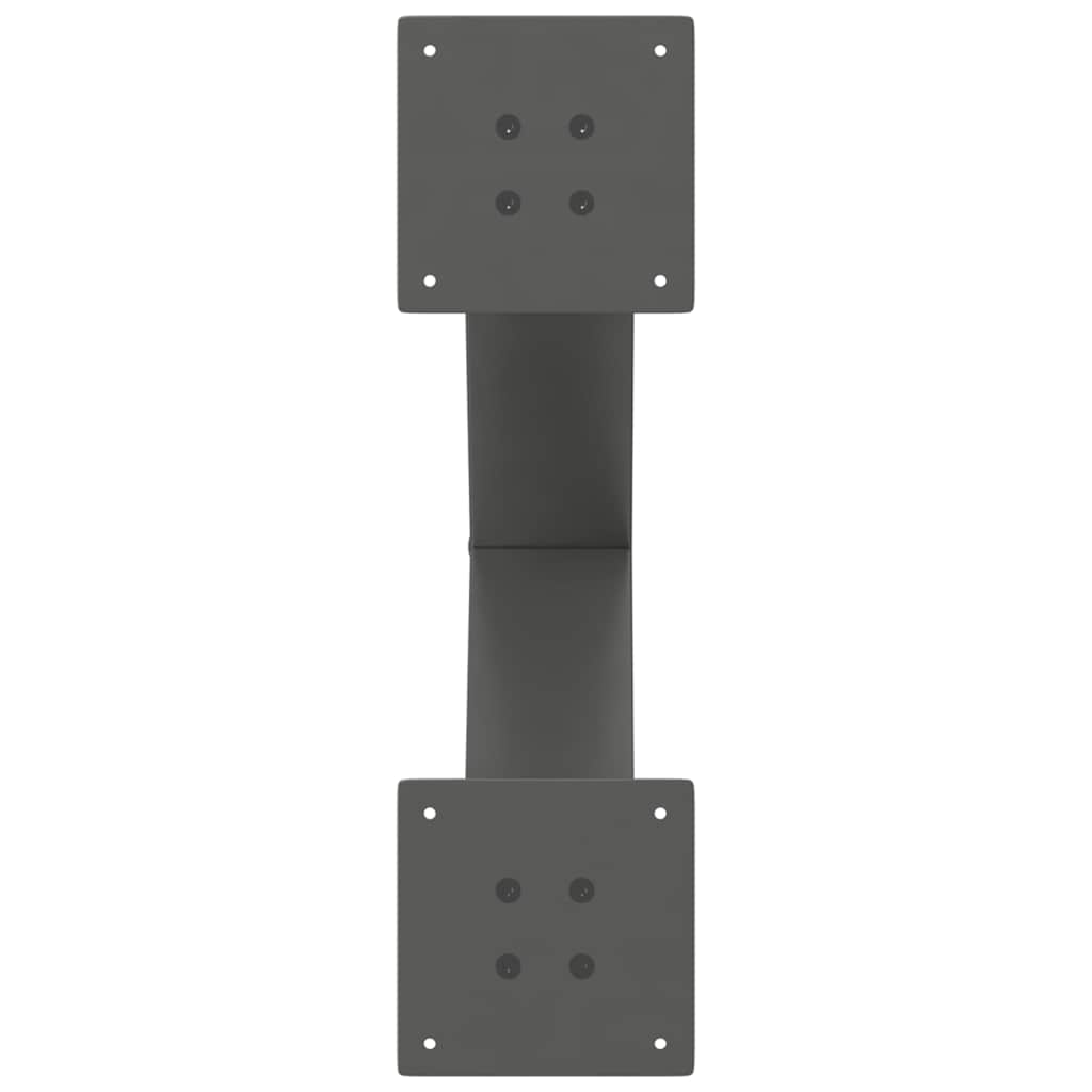 Pernas de mesa de centro em forma de X 2 unidades de aço antracite - COMFORTXL - 7