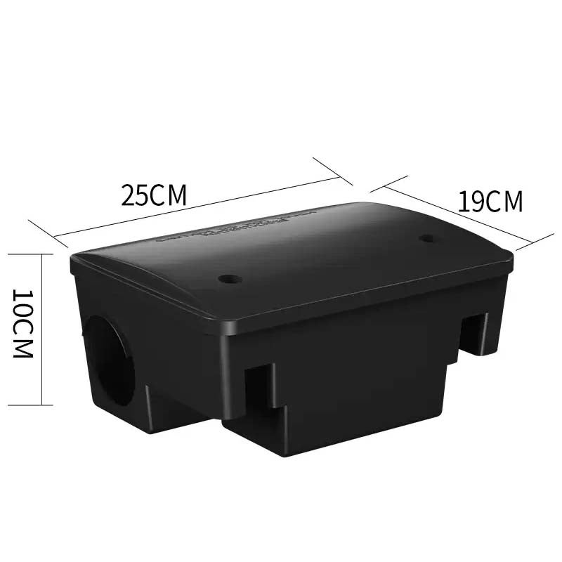 24 Stazioni Porta Esca Per Topi Impermeabili Con Chiave – Sicure Per Bambini E Animali, Per Esterno/Interno (Nero) - 6