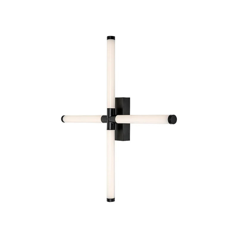 Kinkiet ścienny Tilora czarno-biały LED 16W 4000K 1350lm styl minimalistyczny wym: 60 x 60 x 7,5 cm metal IP44 Rabalux