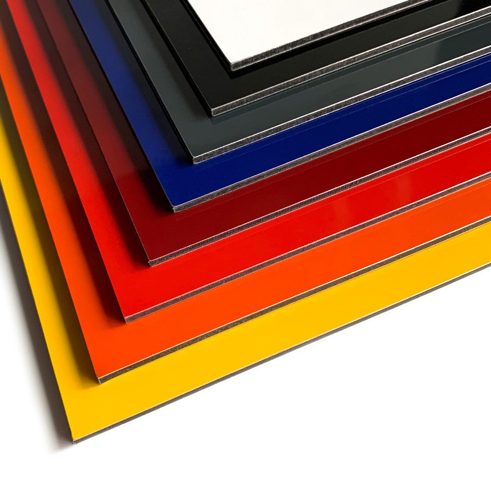 Panneau plaque composite aluminium brossé gris, 100 x 600 mm (10 x 60 cm), Ep.2 mm - 4