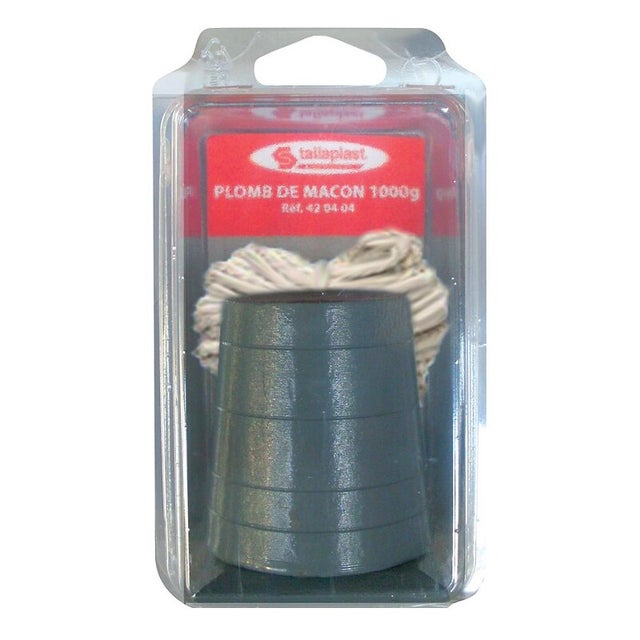 Plomb de maçon 1200 g avec cordon