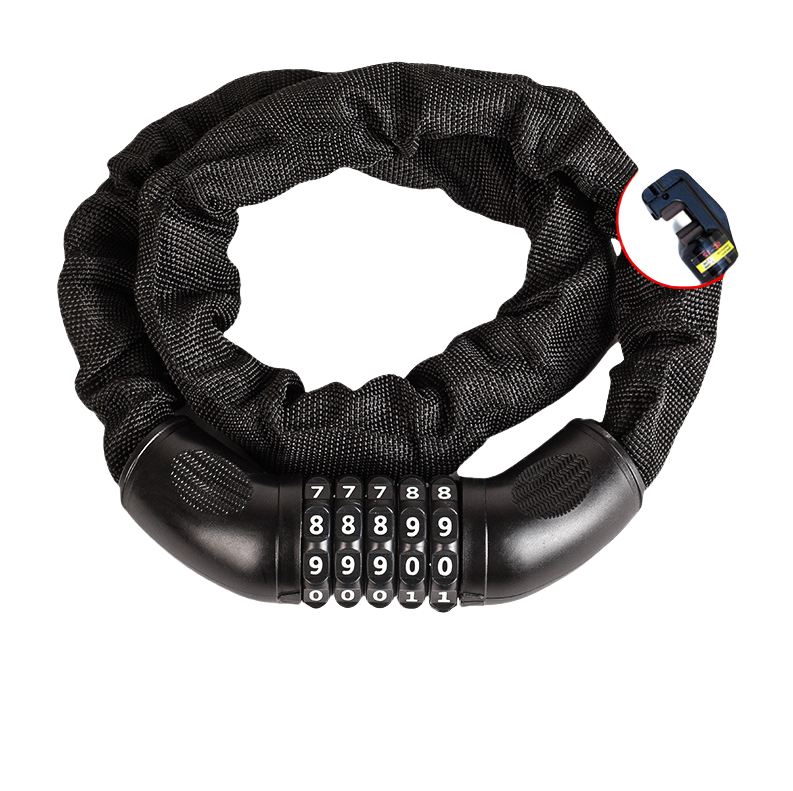 Cadena De Alta Seguridad Para Bicicleta GoFriend Con Combinación De 5