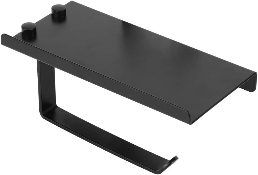 Uchwyt na papier toaletowy czarny uchwyt na chusteczki łazienkowe Nowoczesny dozownik naścienny rolki stylu industrialnym Farmhouse wieszaki ścienne